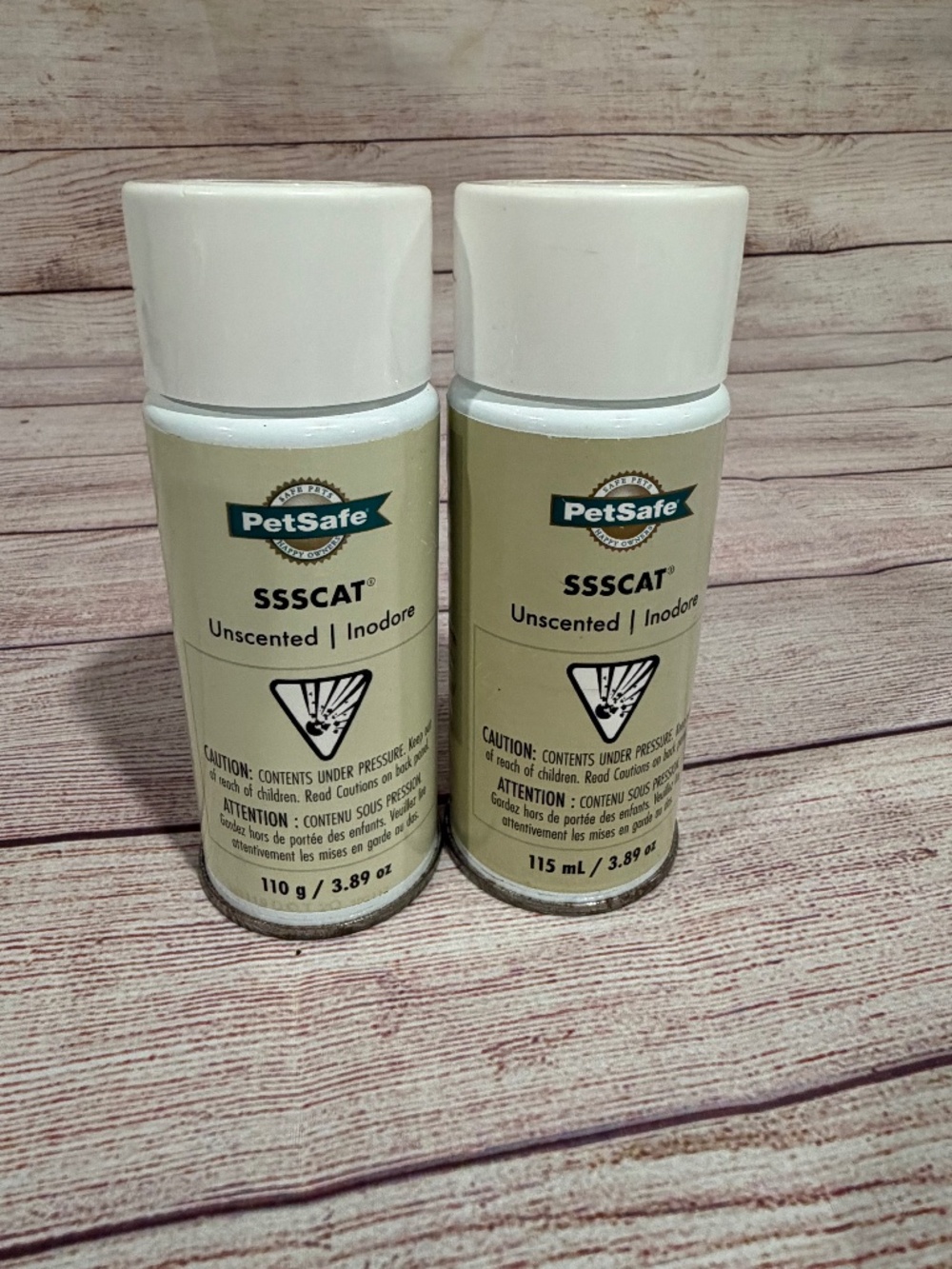 Two PetSafe SSSCAT Unscented Refill 3.89 oz /115 mL PPD17-16165